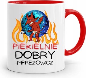 Bulizóknak Party Bögre Piros, fényképes nyomattal