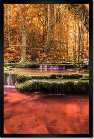 Poszterek keretben 40x60 Kanchanaburi vízesés