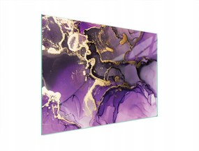 Üveg Tűzhelyvédő Főzőlap 70x52 Lila Edzett Üveg