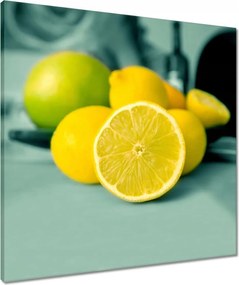 Vászonkép 60x60 Citrom a konyhában