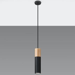 Sollux SL.0632 - Csillár zsinóron PABLO 1xGU10/40W/230V fekete