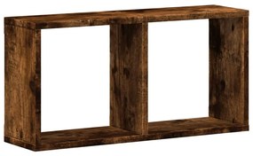 füstös tölgy színű szerelt fa faliszekrény 60 x 16 x 30 cm