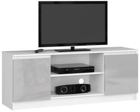 TV asztal Dariel  (fehér +  fémes fényű). 1069772