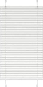 vidaXL pliszírozott redőny Fehér 75x100 cm szövetszélesség 74,4 cm