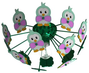 Eglo 95636 - Gyerek mennyezeti lámpa VIKI 2 1xE27/60W/230V zöld