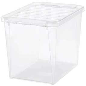 SmartStore Classic tárolódoboz fehér klipszekkel, 25 l, 25 l