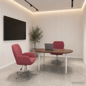 vidaXL Forgós Íróasztali Székek 2 db 54 x 58 x 90 cm Bordó Szövet