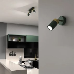 Brilagi - Fali spotlámpa POKER 1xGU10/25W/230V zöld