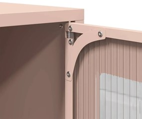 Highboard rózsaszín 68x39x107 cm Acél