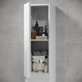 KENWOOD fürdőszobaszekrény, 186 cm, fehér