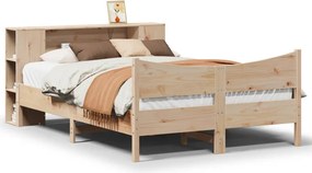 vidaXL tömör fenyőfa ágy matrac nélkül 140 x 190 cm