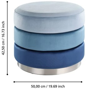 Eglo 424133 - MASHIKE puff 42,5x50 cm kék/krom