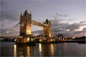 Kép - Tower Bridge éjszaka (90x60 cm)