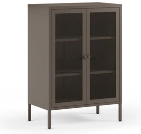 Szürke fém szekrény 70x100x40 cm Fayna – Marckeric