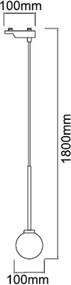 Orlicki Design OTA I OR83057 Sínreflektor 1x8W/G9