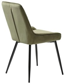 Zöld bársony étkezőszék Milton – Unique Furniture