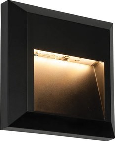 ENDON 61219 SEVERUS Modern Kültéri Fali Lámpa Fekete, Átlátszó LED IP44