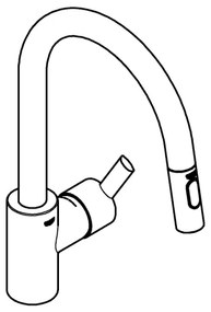 GROHE 31486001 - FEEL mosogatócsaptelep, fényes króm