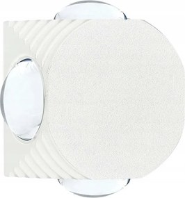 Kültéri kerti fali lámpa Led fehér szögletes 3000K IP54 V-tac