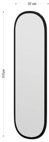 Magnum Black tükör 40 x 120 cm