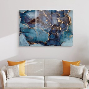 Üveg kép 100x70 cm Dark Marble – Wallity