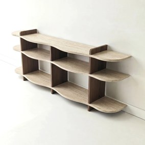 Flusso - Travertine, Walnut