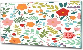 Fotó vászonkép edzett üveg Rózsa 125x50