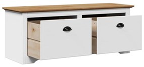 előszobapad BODO&quot; fehér és barna 114x40x45 cm&quot;