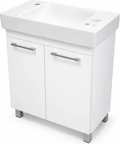 VivaStyle PANEL- KMT 60 lábon álló fürdőszobabútor CeraStyle SHARP - BAL CSAPLYUKAS mosdóval 60x30cm