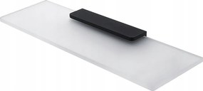 Nimco Maya Black fürdőszobai polc, üveg, matt, 40 cm, Mac 29091B-40-90