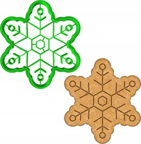 Karácsonyi Forma Mézeskalács lyukasztó Karácsony Hópehely