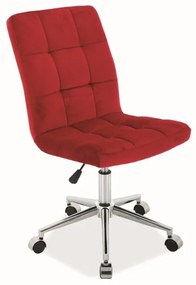 Bordó irodai szék Q-020 VELVET