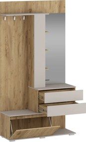 Bafra előszobafal aranytölgy/kasmír