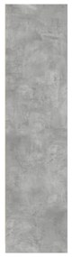 betonszürke szerelt fa ruhásszekrény 30 x 50 x 200 cm