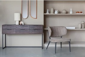 Sötétbarna teakfa komód Webster – White Label