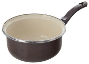 Orion Smaltált serpenyő szegéllyel, barna, átmérő14 cm, 14 cm átmérőjű