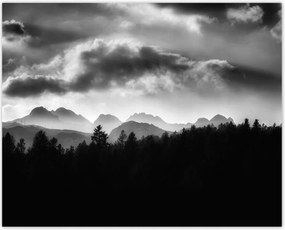 Poszterek 50x40 Panoráma a hegy profiljára