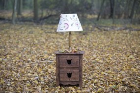 Tulipán 2 fiókos fenyő éjjeliszekrény ( 03. kód )