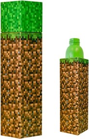 Minecraft Block műanyag kulacs csavaros kupakkal 650 ml