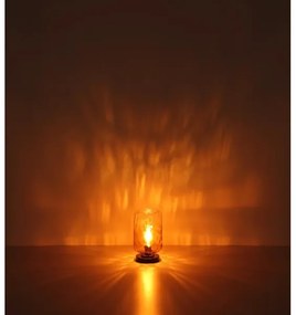 Globo 16046TA - Asztali lámpa DARINA 1xE27/60W/230V barna