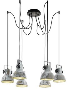 Eglo 79364 - Csillár zsinóron BARNSTAPLE 6xE27/40W/230V