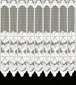 Mg Irigység Függöny jacquard fehér 3620 35cm 200x35cm kész M