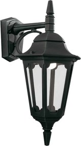 ELSTEAD PR2-BLACK PARISH Klasszikus Kültéri Fali Lámpa Fekete, Átlátszó E27 IP44