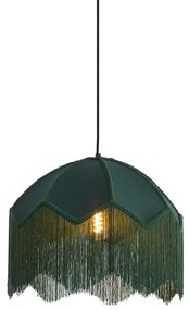 Petróleum színű függőlámpa textil búrával ø 40 cm Malacia – Light &amp; Living