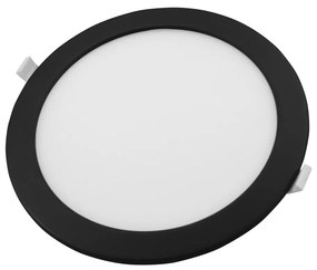 Commel LED panel beépíthető kerek 18W 2700/4000/6500K 220mm fekete