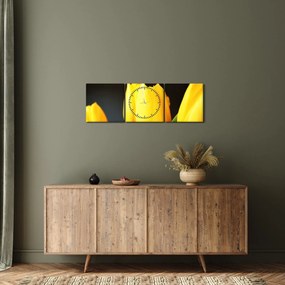 Tulipán képe (órával) (90x30 cm)