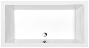 Zuhanytálca négyszögletes Polysan DEEP 150x75 cm akrilát fehér 72384