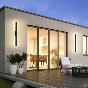 Brilagi - LUNA kültéri LED fali lámpatest LED/24W/230V 3000K IP65 fekete