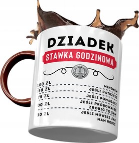 Bordó bögre Nagypapa napja Ajándék fényképes nyomtatással