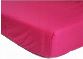 Gumis Jersey Lepedő Rózsaszín Fukszia 220x200